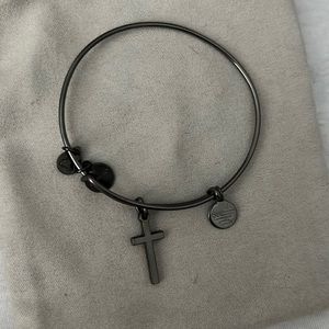 Black metal bangle